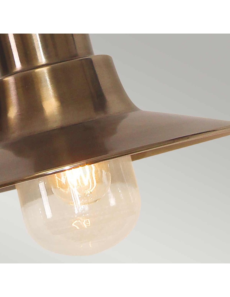 Elstead Lighting Latarnia wisząca Sheldon - 1 źródło światła - Postarzany mosiądz IP44 SHELDON-CH-BR