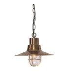 Lampy zewnętrzne wiszące - Elstead Lighting Latarnia wisząca Sheldon - 1 źródło światła - Postarzany mosiądz IP44 SHELDON-CH-BR - product 5