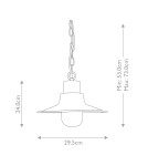 Elstead Lighting Latarnia wisząca Sheldon - 1 źródło światła - Grynszpan IP44 SHELDON-CH-V Elstead Lighting Latarnia wisząca Sheldon - 1 źródło światła - Grynszpan IP44 SHELDON-CH-V