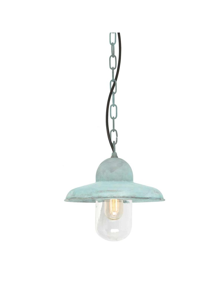Elstead Lighting Latarnia wisząca Somerton - 1 źródło światła - Grynszpan IP44 SOMERTON-CH-V