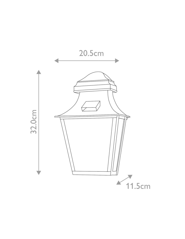 Elstead Lighting Latarnia naścienna St Pauls - 1 źródło światła IP44 ST-PAULS-BRASS Elstead Lighting Latarnia naścienna St Pauls - 1 źródło światła IP44 ST-PAULS-BRASS