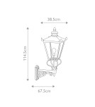 Kinkiety zewnętrzne - Elstead Lighting Latarnia naścienna Wilmslow - 1 źródło światła IP23 WSLB1-BLACK - product 5