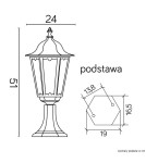 Lampy ogrodowe stojące - SU-MA Retro Classic 55 cm K 4011/1 Stojąca - product 5