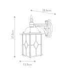 Kinkiety zewnętrzne - Elstead Lighting Latarnia naścienna Wexford - 1 źródło światła IP23 WX2 - product 5