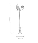 Lampy zewnętrzne latarnie - Elstead Lighting Latarnia stojąca Wexford - 2 źródła światła IP44 WX8 - product 2