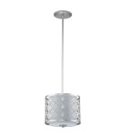 Lampy wiszące - Elstead Lighting Mała lampa wisząca Ziggy - 1 źródło światła - Lakierowane srebro ZIGGY-1P-S-LS - product 2