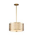Lampy wiszące - Elstead Lighting Średnia lampa wisząca Ziggy - 2 źródła światła - Lakierowane złoto ZIGGY-2P-M-LG - product 1