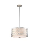 Lampy wiszące - Elstead Lighting Średnia lampa wisząca Ziggy - 2 źródła światła - Lakierowane srebro ZIGGY-2P-M-LS - product 1