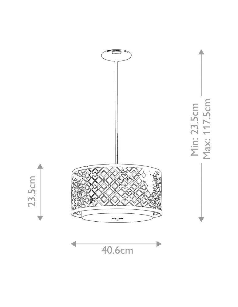 Lampy wiszące - Elstead Lighting Średnia lampa wisząca Ziggy - 2 źródła światła - Lakierowane srebro ZIGGY-2P-M-LS - product kolory-swiatla.pl 3