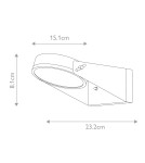 Kinkiety zewnętrzne - Elstead Lighting Latarnia naścienna LED Zola IP44 ZOLA - product 2