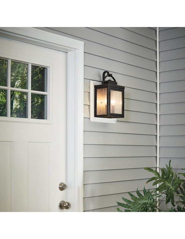 Elstead Lighting Średnia latarnia naścienna Carlson - 2 źródła świata IP44 KL-CARLSON-M-RZ Elstead Lighting Średnia latarnia naścienna Carlson - 2 źródła świata IP44 KL-CARLSON-M-RZ