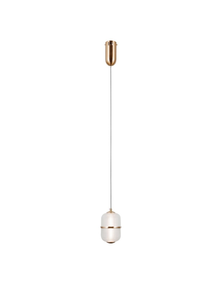 ITALUX Alani Wisząca 1xLED 6W 3000K Złoty PND-34375-1-HBR
