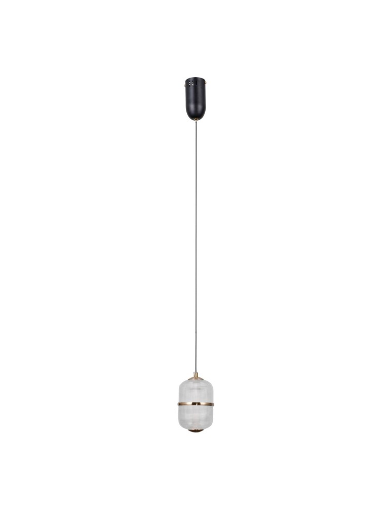 ITALUX Alani Wisząca 1xLED 6W 3000K Czarny mat, złoty PND-34375-1-BK ITALUX Alani Wisząca 1xLED 6W 3000K Czarny mat, złoty PND-34375-1-BK
