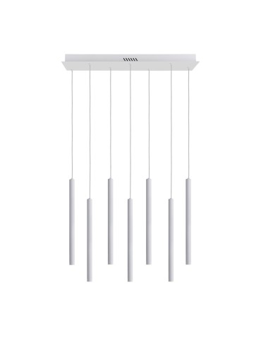ITALUX Valdes Wisząca 7xLED 35W od 3000K do 6000K Biały PND-22302-7-WH