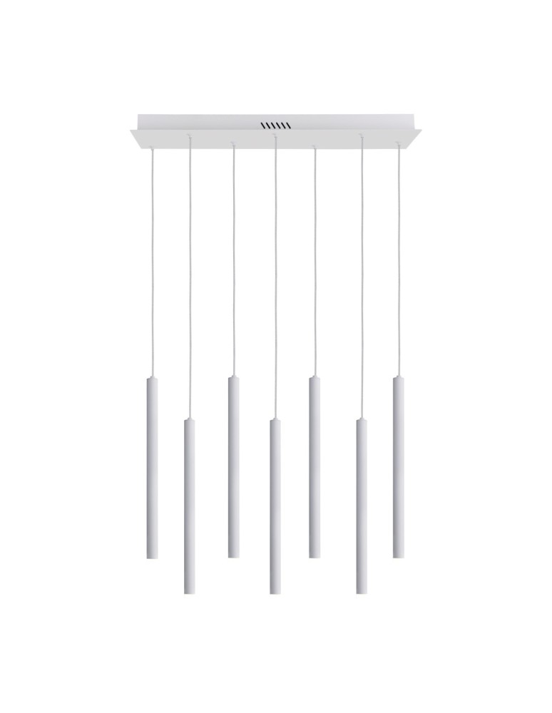ITALUX Valdes Wisząca 7xLED 35W od 3000K do 6000K Biały PND-22302-7-WH