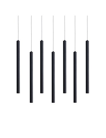 ITALUX Valdes Wisząca 7xLED 35W od 3000K do 6000K Czarny PND-22302-7-BK - produkt 2