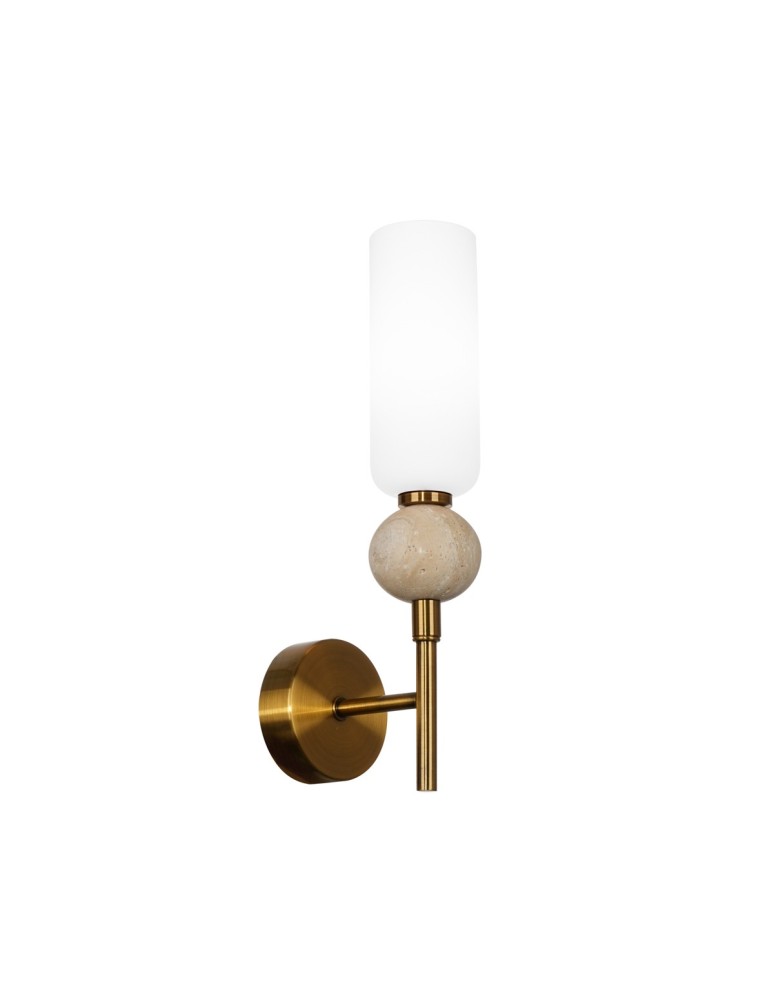 Kinkiety designerskie - ITALUX Santos Ścienna G9 40W Mosiężny WL-95331-1-BRSS - product kolory-swiatla.pl 3