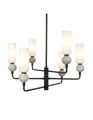 ITALUX Santos Wisząca Żyrandol G9 40W Czarny mat PND-95331-6-BK - produkt 2