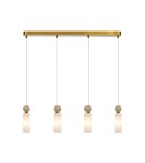 Lampy wiszące na listwie - ITALUX Santos Wisząca G9 40W Mosiężny PND-95331-4-BRSS - product 1
