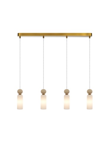 ITALUX Santos Wisząca G9 40W Mosiężny PND-95331-4-BRSS