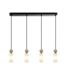 Lampy wiszące na listwie - ITALUX Santos Wisząca G9 40W Czarny mat PND-95331-4-BK - product 1