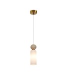 ITALUX Santos Wisząca G9 40W Mosiężny PND-95331-1-BRSS ITALUX Santos Wisząca G9 40W Mosiężny PND-95331-1-BRSS