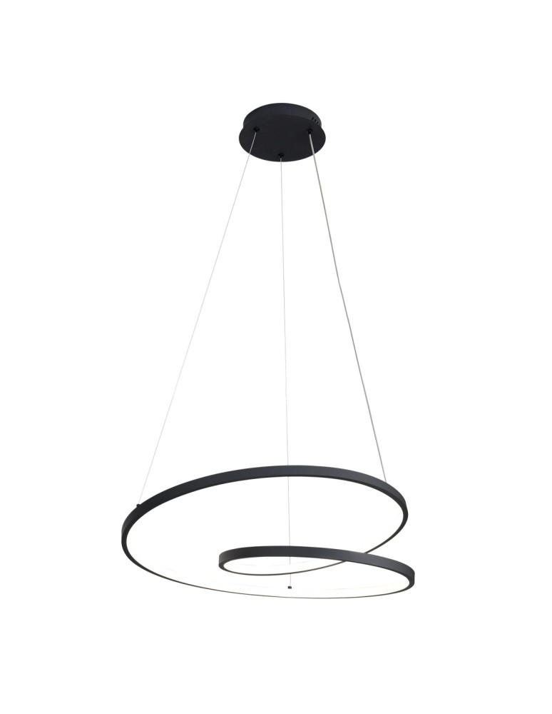 ITALUX Reina Wisząca 1xLED 40W od 3000K do 6000K Czarny PND-21692-M-BK
