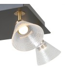 Lampy sufitowe reflektory - ITALUX Orella Sufitowa 4xLED 16W 3000K Czarny mat, złoty WL-34393-4S-BK-HBR - product 3