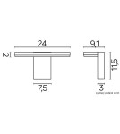 Kinkiety zewnętrzne - SU-MA FLER LED 720lm 4000K IP54 Kinkiet 17601 DG - produkt 4
