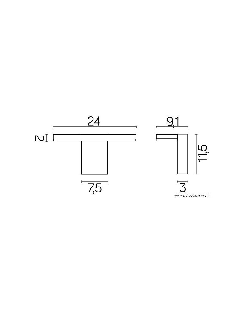 SU-MA FLER LED 720lm 4000K IP54 Kinkiet 17601 DG