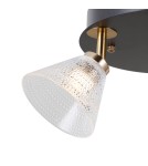 Lampy sufitowe reflektory - ITALUX Orella Sufitowa 3xLED 12W 3000K Czarny mat, złoty WL-34393-3R-BK-HBR - product 3