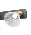 Lampy sufitowe reflektory - ITALUX Orella Sufitowa/Ścienna 3xLED 12W 3000K Czarny mat, złoty WL-34393-3-BK-HBR - product 3