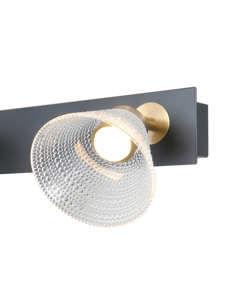 Lampy sufitowe reflektory - ITALUX Orella Sufitowa/Ścienna 3xLED 12W 3000K Czarny mat, złoty WL-34393-3-BK-HBR - product kolory-swiatla.pl 3
