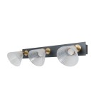 Lampy sufitowe reflektory - ITALUX Orella Sufitowa/Ścienna 3xLED 12W 3000K Czarny mat, złoty WL-34393-3-BK-HBR - product 2