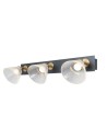 ITALUX Orella Sufitowa/Ścienna 3xLED 12W 3000K Czarny mat, złoty WL-34393-3-BK-HBR