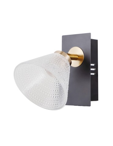 ITALUX Orella Sufitowa/Ścienna 1xLED 4W 3000K Czarny mat, złoty WL-34393-1-BK-HBR - produkt 2