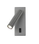Kinkiety do czytania - ITALUX Nova Wisząca 1xLED 2.5W 3000K Szary WL-46376-1-GR - product 1