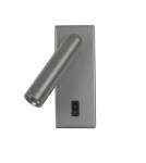 Kinkiety do czytania - ITALUX Nova Wisząca 1xLED 2.5W 3000K Szary WL-46376-1-GR - product 4