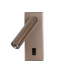 Kinkiety do czytania - ITALUX Nova Wisząca 1xLED 2.5W 3000K Kawowy WL-46376-1-CF - product 3