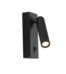 Kinkiety do czytania - ITALUX Nova Wisząca 1xLED 2.5W 3000K Czarny WL-46376-1-BK - product 1