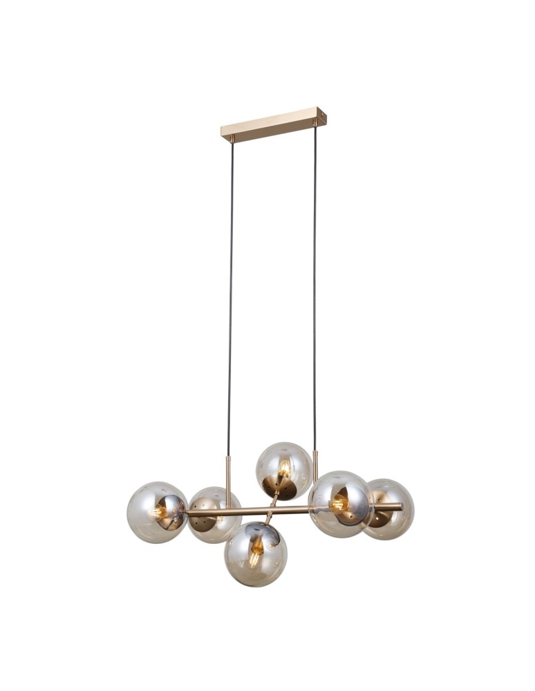 ITALUX Molite Wisząca 6xE14 5W Złoty PND-1098-6-HB