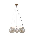 Lampy wiszące kule - ITALUX Molite Wisząca 5xG9 5W Złoty PND-1098-5R-HB - product 1