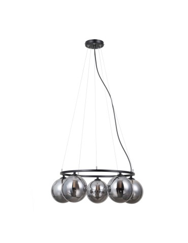 ITALUX Molite Wisząca 5xG9 5W Czarny mat PND-1098-5R-BK