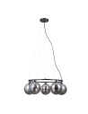 ITALUX Molite Wisząca 5xG9 5W Czarny mat PND-1098-5R-BK