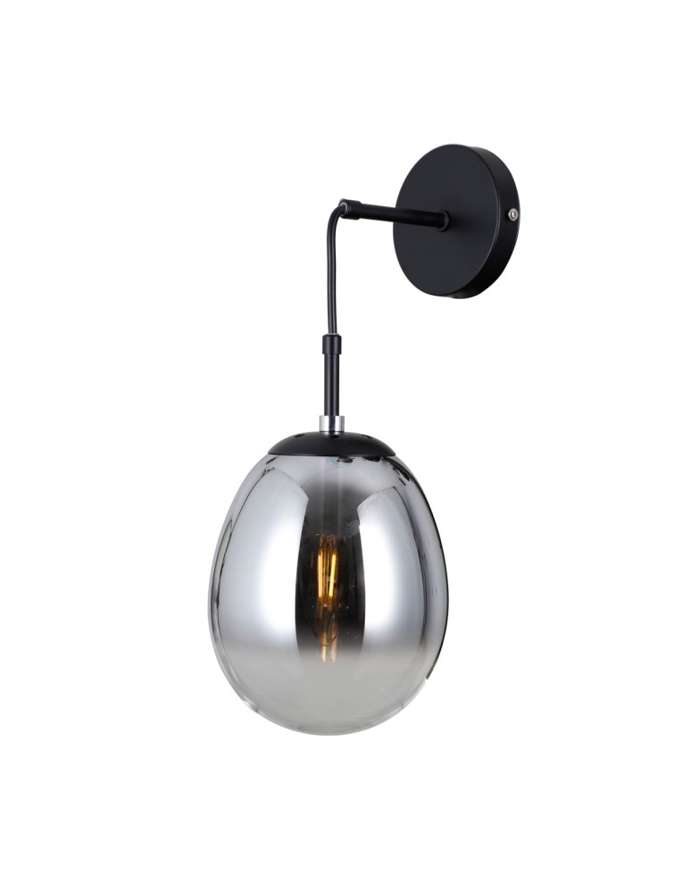 ITALUX Meolo Ścienna 1xE14 5W Czarny mat WL-40825-1-BK