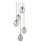 ITALUX Meolo Wisząca 5xE14 5W Złoty PND-40825-5-GD ITALUX Meolo Wisząca 5xE14 5W Złoty PND-40825-5-GD