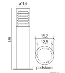Lampy ogrodowe stojące - SU-MA JOY 50cm 91065L-500 Stojąca - produkt 4