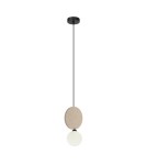 ITALUX Andrea Wisząca 1xG9 25W Czarny, Beżowy PND-59779-1M-BG ITALUX Andrea Wisząca 1xG9 25W Czarny, Beżowy PND-59779-1M-BG