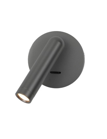 ITALUX Carda Ścienna do Czytania 1xLED 2.5W 3000K Szary WL-64834-1-GR
