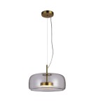 Lampy wiszące pojedyncze - ITALUX Caste Wisząca 1xLED 10W 3000K Złoty PND-17760B-BRSS-CL - product 1